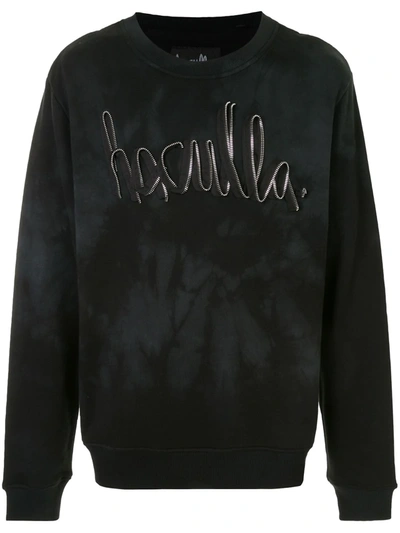 Haculla Zip-detail Cotton Sweatshirt In Black
