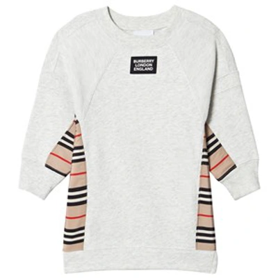 Burberry Kids' Wanda Icon Stripe Panel Sweatshirt In Grey