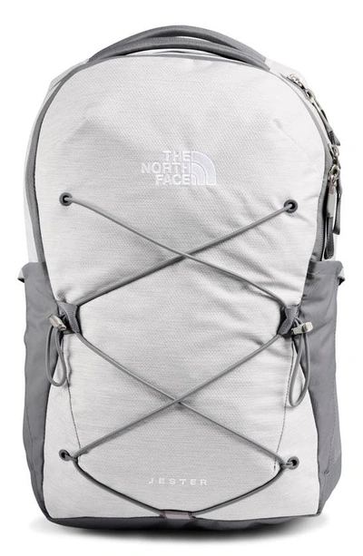 The North Face 'jester' Backpack In Tnf White Met Mlange/ Mid Grey