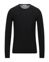 Grey Daniele Alessandrini Sweaters In Black