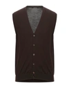 Tagliatore Cardigans In Dark Brown