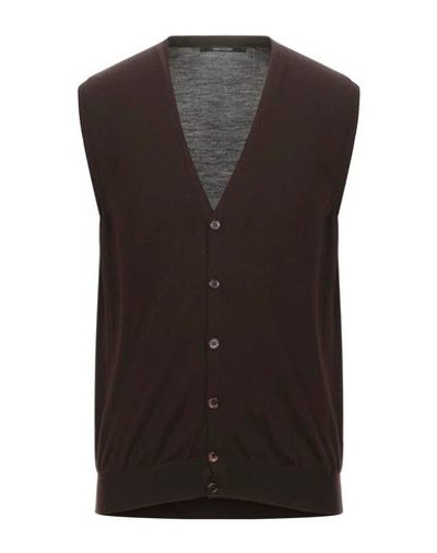 Tagliatore Cardigans In Cocoa