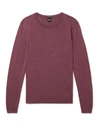 Hugo Boss Sweaters In Garnet