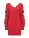 Boutique Moschino Short Dresses In Red