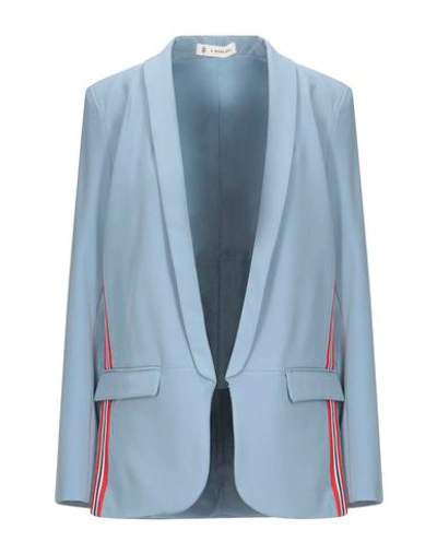 Mangano Suit Jackets In Sky Blue
