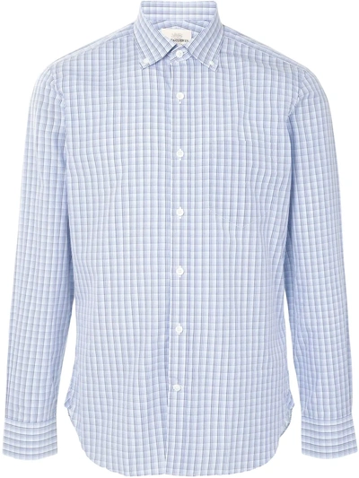 Kent & Curwen Checked Classic Shirt In Blue