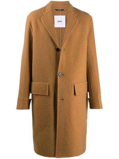 Oamc Single-breasted Coat In Brown