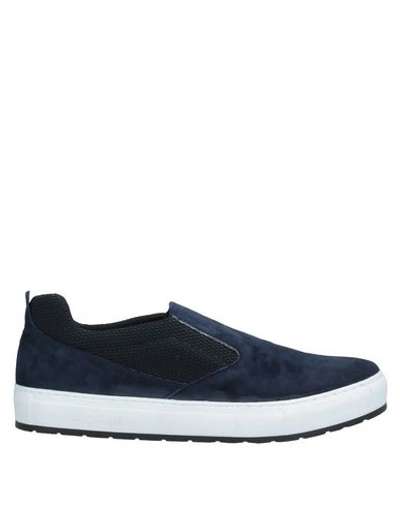 A.testoni Sneakers In Dark Blue