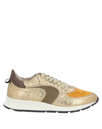 Philippe Model Sneakers In Gold