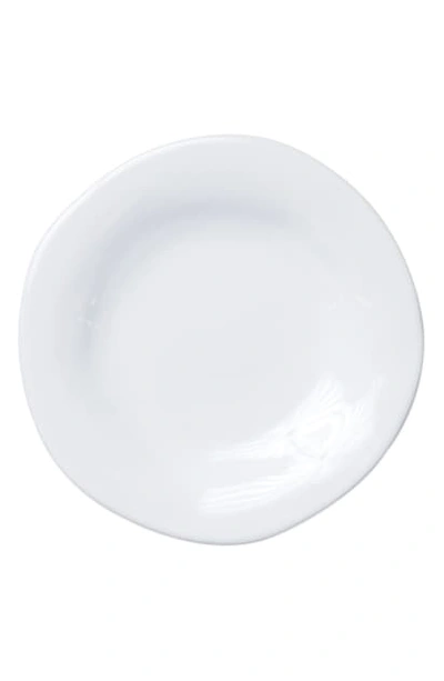 Vietri Aurora Stoneware Salad Plate In Snow