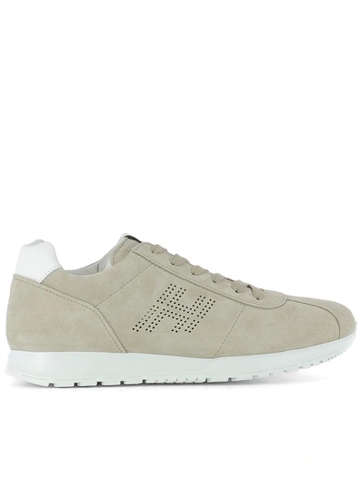 Hogan Beige Suede Sneakers