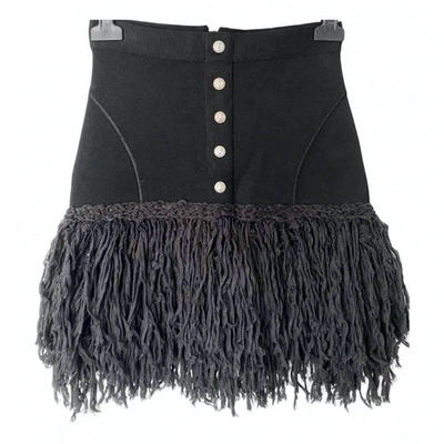 Pre-owned Balmain Black Skirt