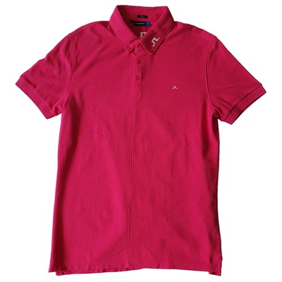 Pre-owned J. Lindeberg Polo Shirt In Pink