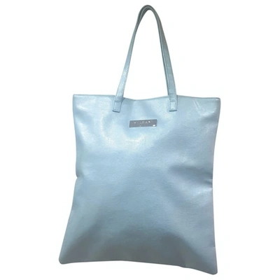 Pre-owned Bvlgari Tote In Blue