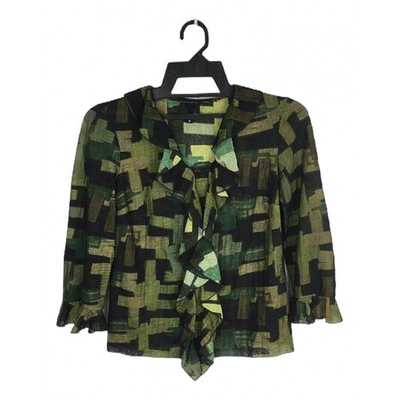 Pre-owned Anna Sui Blouse In Green