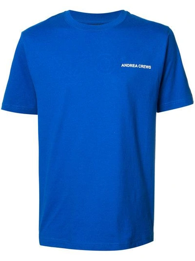 Andrea Crews Logo Chest Print T-shirt | ModeSens