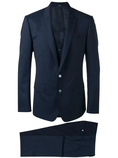 Dolce & Gabbana Formal Three-piece Suit - Blue