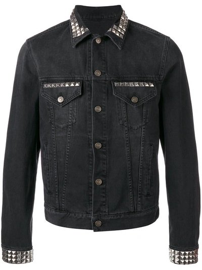Gucci Studded Denim Jacket In Multi | ModeSens