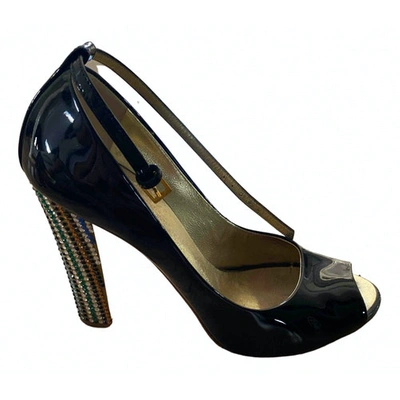 Pre-owned Giuseppe Zanotti Patent Leather Heels In Black