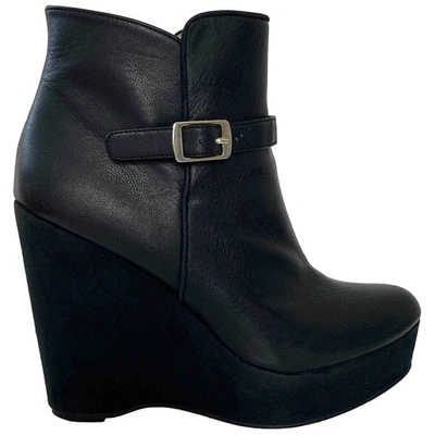 Pre-owned Stella Mccartney Black Cloth Ankle Boots