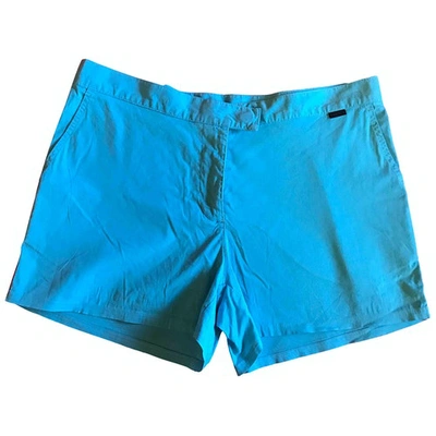 Pre-owned La Perla Turquoise Cotton Shorts