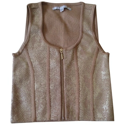 Pre-owned Guess Camisole In Gold