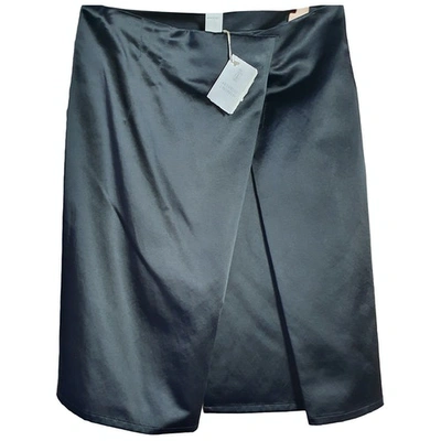 Pre-owned Brunello Cucinelli Silk Mid-length Skirt In Black