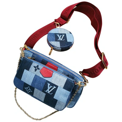 Pre-owned Louis Vuitton Multi Pochette Accessoires Crossbody Bag In Blue