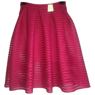 Pre-owned Maje Mid-length Skirt In Red
