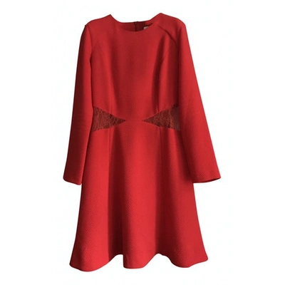 Pre-owned Sandro Mini Dress In Red