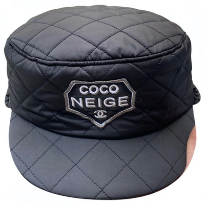 Pre-owned Chanel Cap In Black