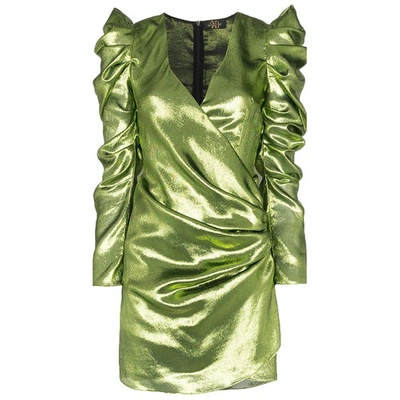 Pre-owned De La Vali Mini Dress In Green