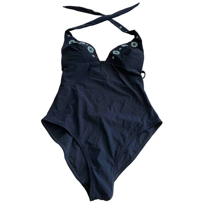 Pre-owned Blumarine Black Cotton - Elasthane Swimwear