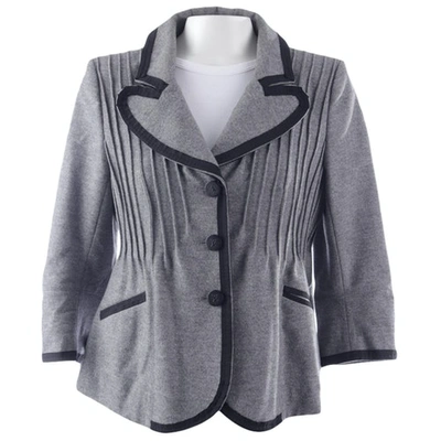 Pre-owned Louis Vuitton Wool Suit Jacket In Grey
