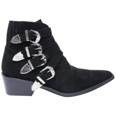 Pre-owned Toga Black Leather Ankle Boots