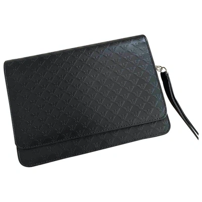 Pre-owned Emporio Armani Leather Small Bag In Black