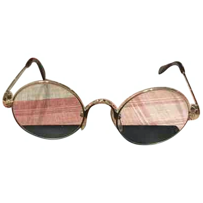 Pre-owned Jean Paul Gaultier Gold Metal Sunglasses