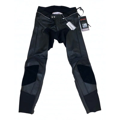Pre-owned Alyx Black Leather Trousers