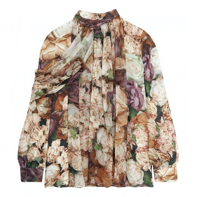 Pre-owned Christopher Kane Silk Blouse In Multicolour