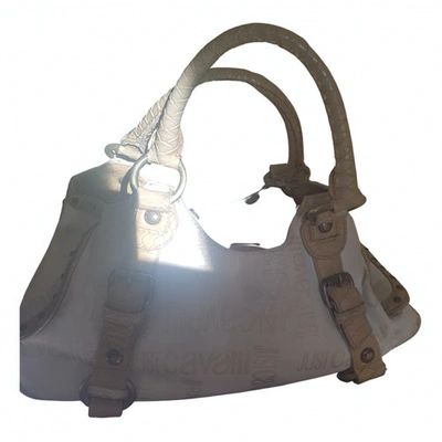 Pre-owned Just Cavalli Cloth Handbag In Ecru