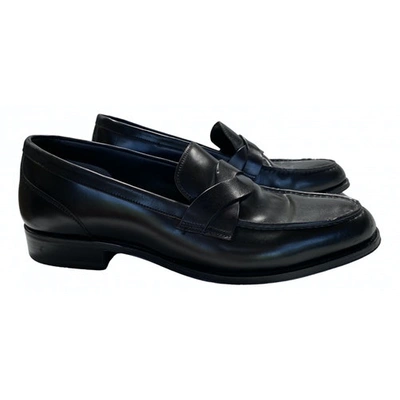 Pre-owned Tom Ford Leather Flats In Black