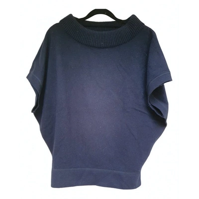 Pre-owned Balenciaga Wool Jumper In Navy