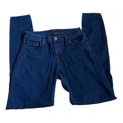 Pre-owned J Brand Slim Jeans In Blue