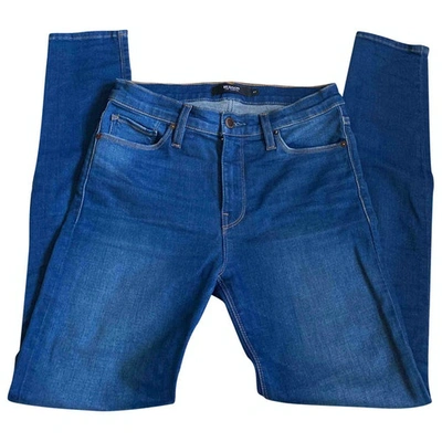 Pre-owned Hudson Slim Pants In Blue