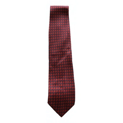 Pre-owned Courrèges Silk Tie In Red