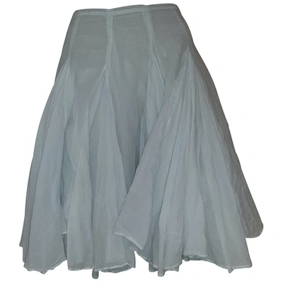 Pre-owned Hache Mid-length Skirt In White