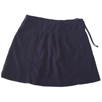 Pre-owned Hartford Mini Skirt In Purple