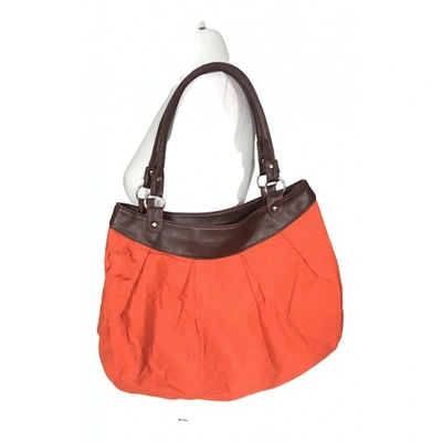 Pre-owned Cacharel Linen Handbag In Orange