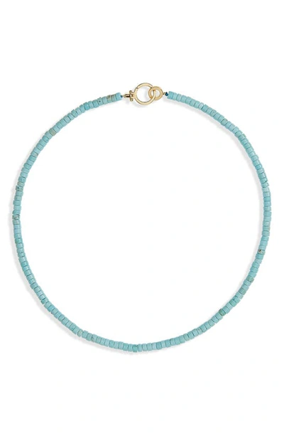 Gorjana Parker Beaded Necklace In Turquoise