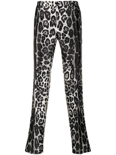 Dolce & Gabbana Dolce & Gabban Leopard Print Trousers In Animal Print